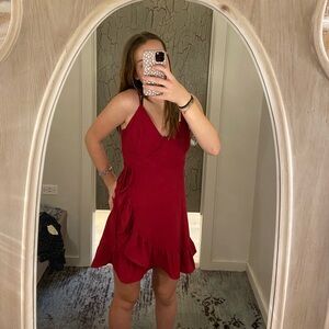 ALTARD STATE RED MINI DRESS